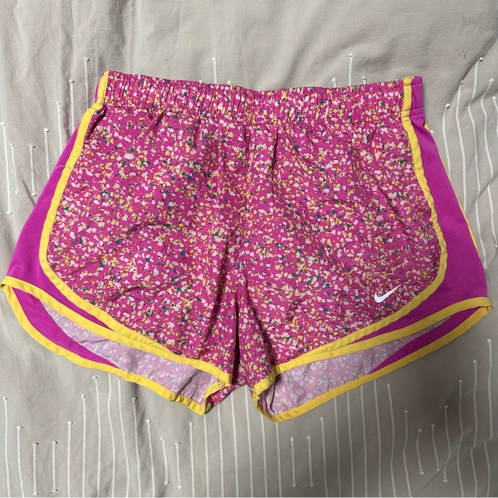 Nike Women's Floral Pink Athletic Shorts
